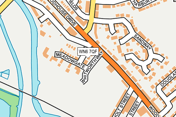 WN6 7QF map - OS OpenMap – Local (Ordnance Survey)