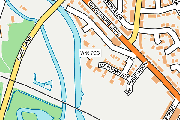 WN6 7QG map - OS OpenMap – Local (Ordnance Survey)