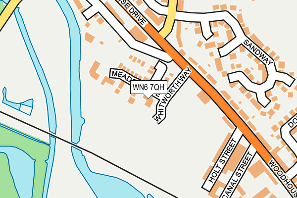 WN6 7QH map - OS OpenMap – Local (Ordnance Survey)