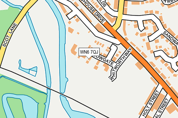 WN6 7QJ map - OS OpenMap – Local (Ordnance Survey)