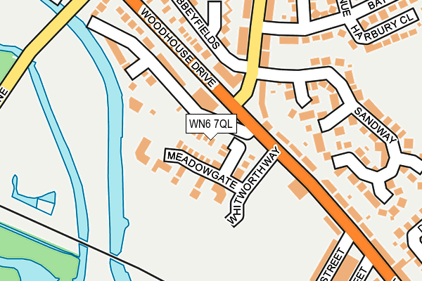 WN6 7QL map - OS OpenMap – Local (Ordnance Survey)