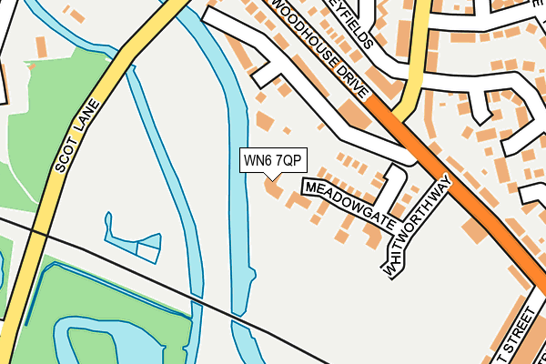 WN6 7QP map - OS OpenMap – Local (Ordnance Survey)