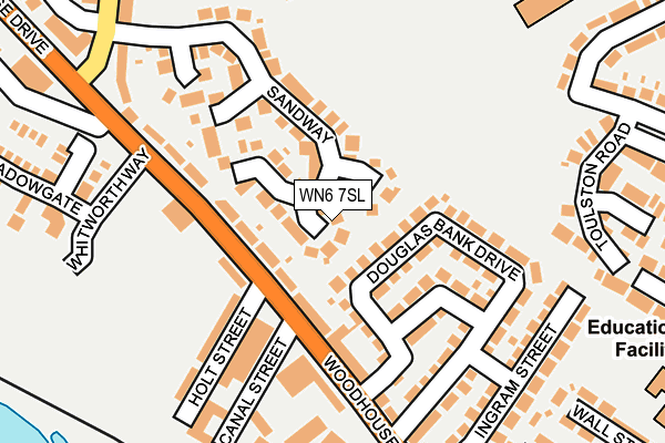 WN6 7SL map - OS OpenMap – Local (Ordnance Survey)