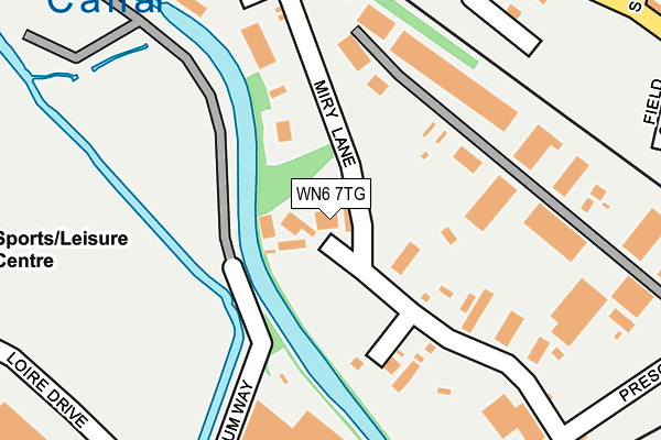 WN6 7TG map - OS OpenMap – Local (Ordnance Survey)