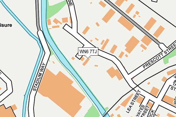 WN6 7TJ map - OS OpenMap – Local (Ordnance Survey)
