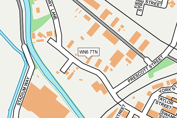 WN6 7TN map - OS OpenMap – Local (Ordnance Survey)