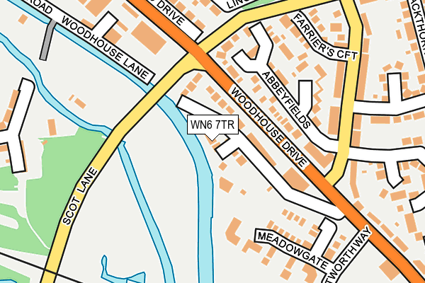 WN6 7TR map - OS OpenMap – Local (Ordnance Survey)