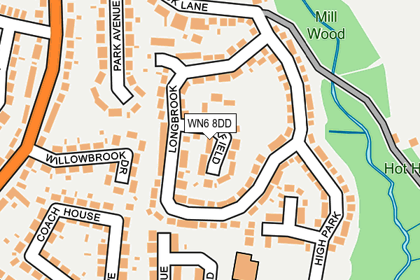 WN6 8DD map - OS OpenMap – Local (Ordnance Survey)