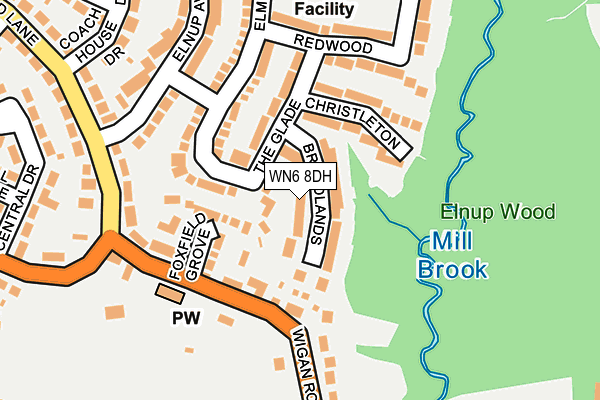 WN6 8DH map - OS OpenMap – Local (Ordnance Survey)