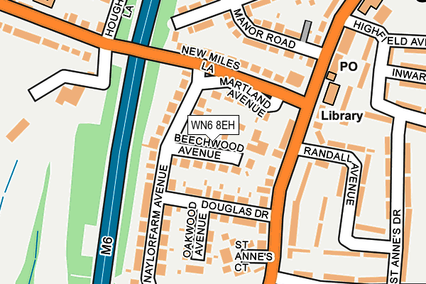 WN6 8EH map - OS OpenMap – Local (Ordnance Survey)