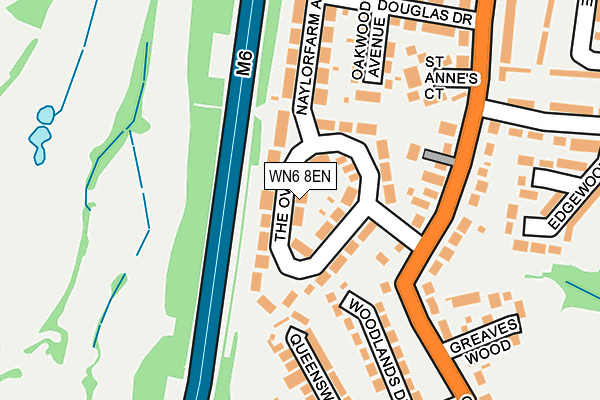 WN6 8EN map - OS OpenMap – Local (Ordnance Survey)