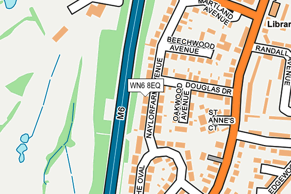 WN6 8EQ map - OS OpenMap – Local (Ordnance Survey)