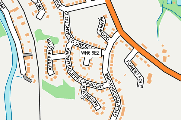 WN6 8EZ map - OS OpenMap – Local (Ordnance Survey)