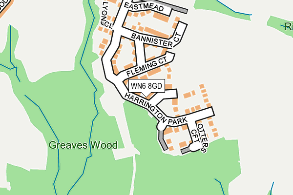 WN6 8GD map - OS OpenMap – Local (Ordnance Survey)