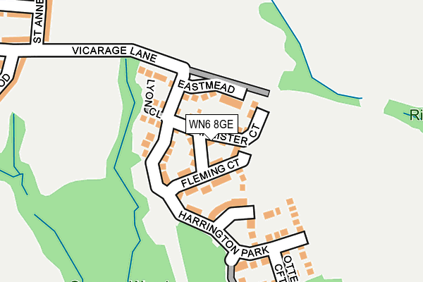 WN6 8GE map - OS OpenMap – Local (Ordnance Survey)