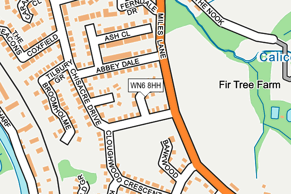 WN6 8HH map - OS OpenMap – Local (Ordnance Survey)