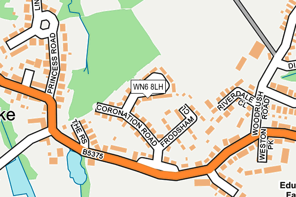 WN6 8LH map - OS OpenMap – Local (Ordnance Survey)