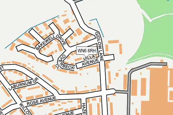 WN6 8RH map - OS OpenMap – Local (Ordnance Survey)