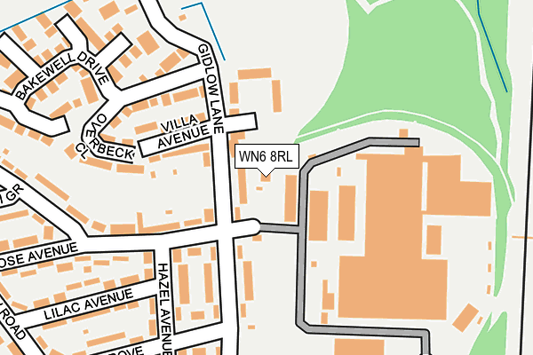 WN6 8RL map - OS OpenMap – Local (Ordnance Survey)
