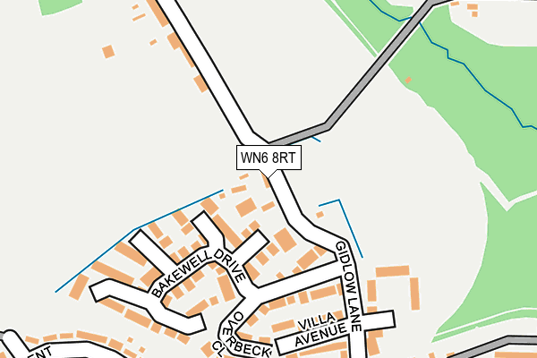 WN6 8RT map - OS OpenMap – Local (Ordnance Survey)