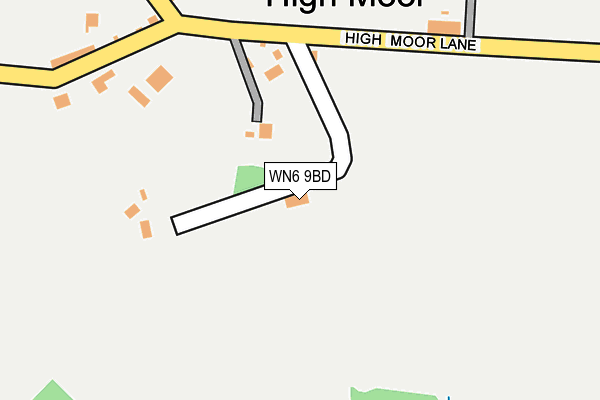 WN6 9BD map - OS OpenMap – Local (Ordnance Survey)