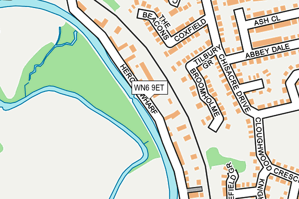 WN6 9ET map - OS OpenMap – Local (Ordnance Survey)