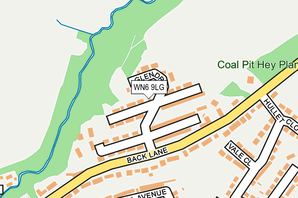 WN6 9LG map - OS OpenMap – Local (Ordnance Survey)