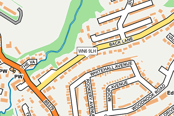 WN6 9LH map - OS OpenMap – Local (Ordnance Survey)