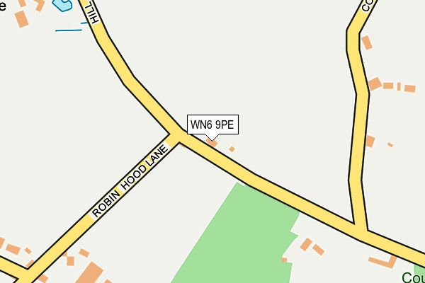 WN6 9PE map - OS OpenMap – Local (Ordnance Survey)