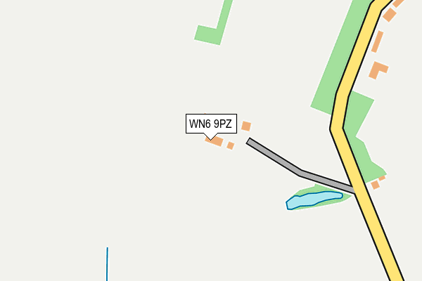 WN6 9PZ map - OS OpenMap – Local (Ordnance Survey)