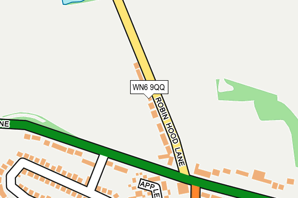 WN6 9QQ map - OS OpenMap – Local (Ordnance Survey)