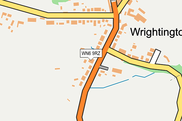 WN6 9RZ map - OS OpenMap – Local (Ordnance Survey)