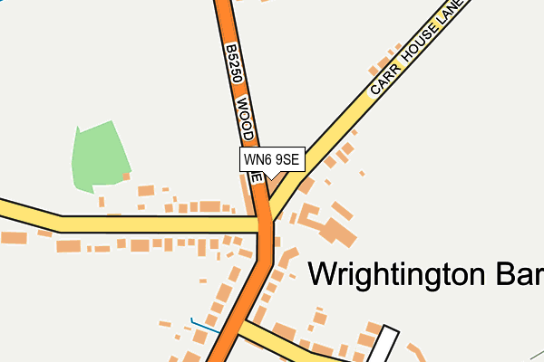 WN6 9SE map - OS OpenMap – Local (Ordnance Survey)