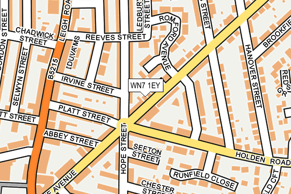 WN7 1EY map - OS OpenMap – Local (Ordnance Survey)
