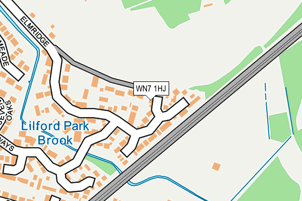 WN7 1HJ map - OS OpenMap – Local (Ordnance Survey)