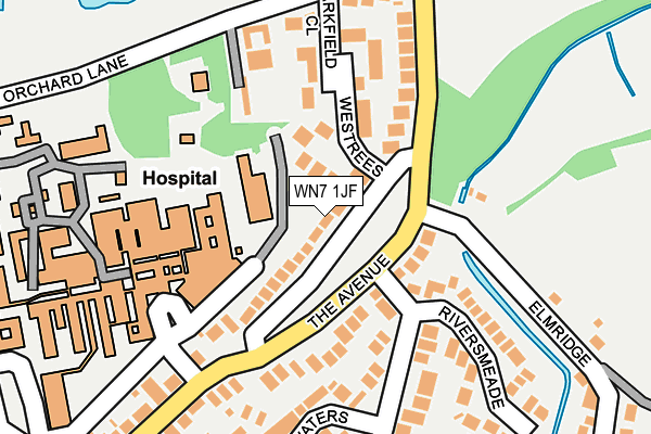 WN7 1JF map - OS OpenMap – Local (Ordnance Survey)