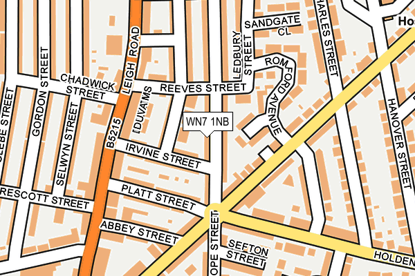 WN7 1NB map - OS OpenMap – Local (Ordnance Survey)