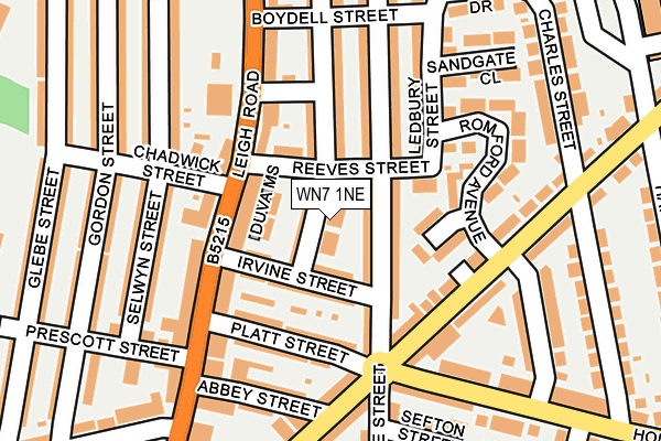 WN7 1NE map - OS OpenMap – Local (Ordnance Survey)