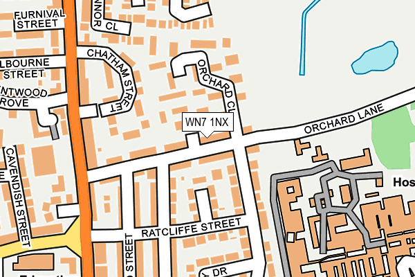 WN7 1NX map - OS OpenMap – Local (Ordnance Survey)
