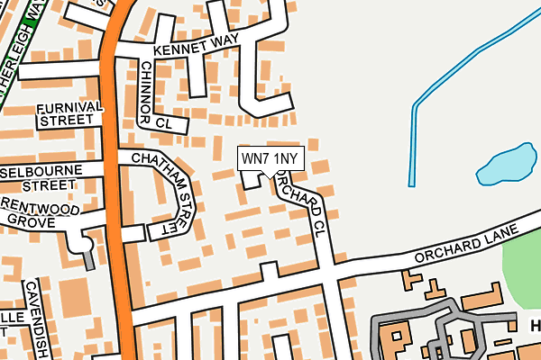 WN7 1NY map - OS OpenMap – Local (Ordnance Survey)