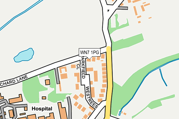WN7 1PG map - OS OpenMap – Local (Ordnance Survey)