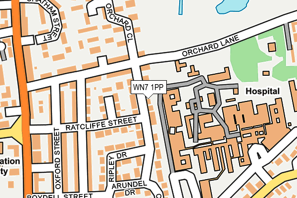 WN7 1PP map - OS OpenMap – Local (Ordnance Survey)