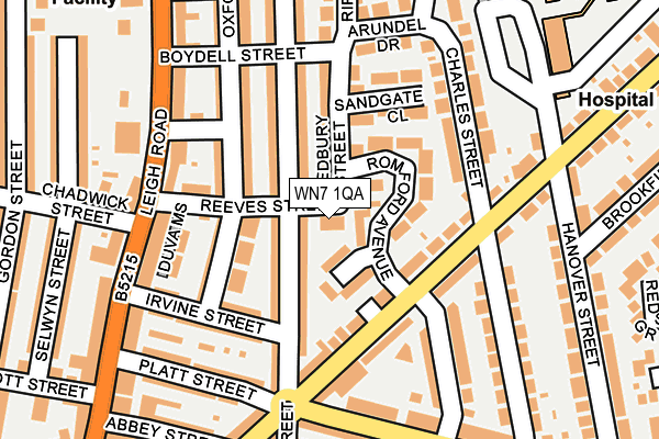 WN7 1QA map - OS OpenMap – Local (Ordnance Survey)