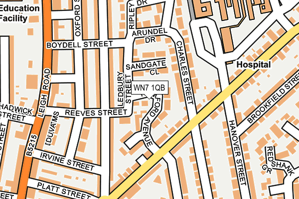 WN7 1QB map - OS OpenMap – Local (Ordnance Survey)