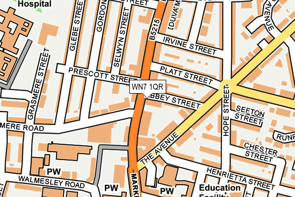 WN7 1QR map - OS OpenMap – Local (Ordnance Survey)
