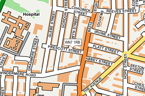 WN7 1RB map - OS OpenMap – Local (Ordnance Survey)