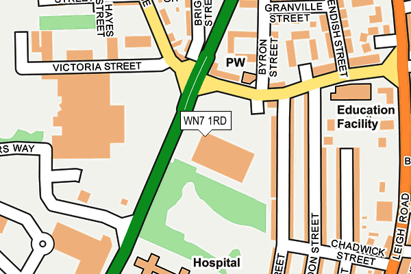 WN7 1RD map - OS OpenMap – Local (Ordnance Survey)