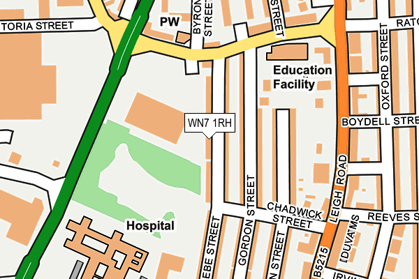 WN7 1RH map - OS OpenMap – Local (Ordnance Survey)