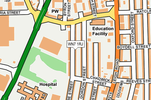 WN7 1RJ map - OS OpenMap – Local (Ordnance Survey)