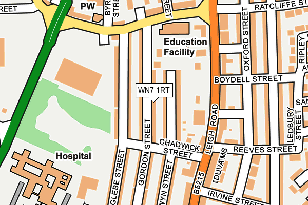 WN7 1RT map - OS OpenMap – Local (Ordnance Survey)